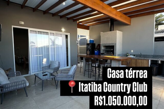 Casa térrea à venda no Itatiba Country Club